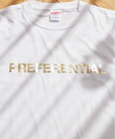 WEGO 【ANGIE VINTAGE】フロッキーロゴプリントTシャツ