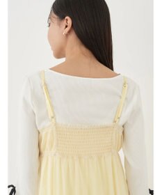 earth music&ecology ＳＥＴ２点ティアードペチドレス＋チュールワンピース