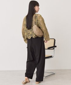 AMERICAN HOLIC クロシェニットVネックカーディガン