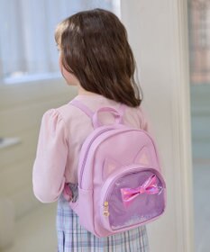 ANY KIDS ネコ耳付き シャラシャラ リュック