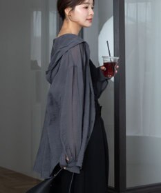 WEGO 【2026年春夏新作】シアーフードシャツ