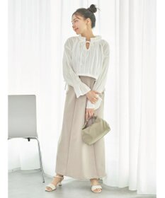 earth music&ecology ＳＥＴ２点ドビーショートブラウス＋キャミワンピース