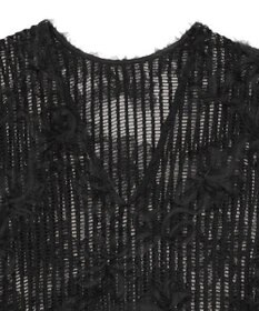 Green Parks テープ刺繍レースベスト