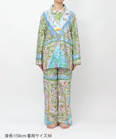tsumori chisato SLEEP ツモリチサト パジャマ 綿100%(本体) サテン 長袖 長ズボン レディース UDX506/ワコール