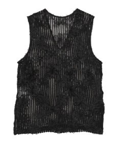 Green Parks テープ刺繍レースベスト