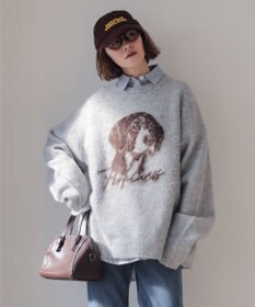 WEGO 【ユニセックス着用ITEM/MLサイズ展開/25年秋冬新作】ファジーグラフィックプルオーバー