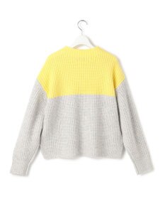 23区 S 【洗える】ウールカシミヤ カラーブロック バルキー ニット