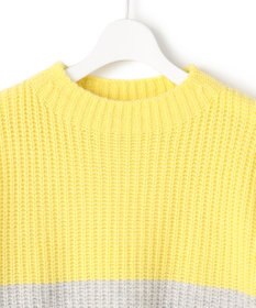 23区 S 【洗える】ウールカシミヤ カラーブロック バルキー ニット