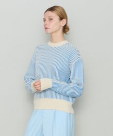 JOSEPH 【洗える】バイオテープコットン　ラウンドネックニット