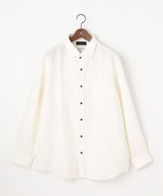 JOSEPH ABBOUD 【清涼感/ベルキーリネン】トロピカルリネン シャツ