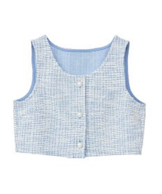 earth music&ecology カットソーツイードビスチェ