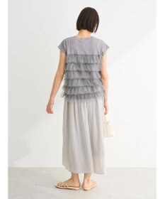 Green Parks フレンチスリーブチュールティアードプルオーバー