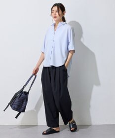 ANY L 【洗濯機可/ウエストゴム】撥水バレルパンツ