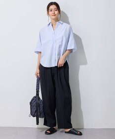 ANY L 【洗濯機可/ウエストゴム】撥水バレルパンツ