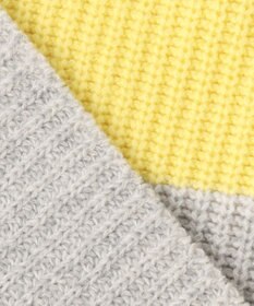 23区 S 【洗える】ウールカシミヤ カラーブロック バルキー ニット