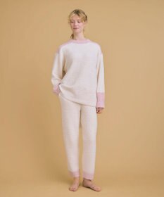 une nana cool カラーブロッキング　プルオーバー＆ロングパンツセット