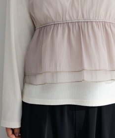 Green Parks オーガンジービスチェドッキングプルオーバー