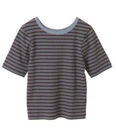 AMERICAN HOLIC リブ　５分袖トップス