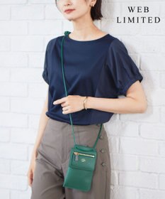 J.PRESS LADIES 【WEB限定カラーあり・セットアイテム】コインケース付き スマホ ポシェット