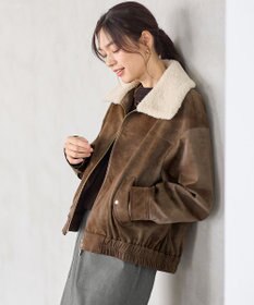 ANY 【2WAY】ボアカラーブルゾン