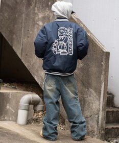 WEGO 【ユニセックス着用ITEM】グラフィックパファースタジャン