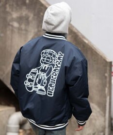 WEGO 【ユニセックス着用ITEM】グラフィックパファースタジャン