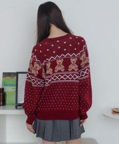 WEGO ノルディックベアニットプルーバー