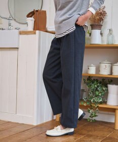 WEGO 【WEB限定/25年秋冬新作/ウエストゴム】裏ベロアワイドイージーパンツ