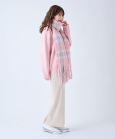 MOONBAT estaa ボリュームマフラー クラシックチェック／手洗い可