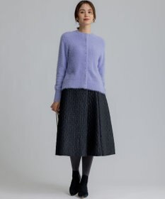 組曲 L 【前後着用可】2WAYナイロンファー ニット