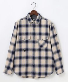 JOSEPH ABBOUD MOUNTAIN 【大人の山シャツ】メランジチェックシャツ