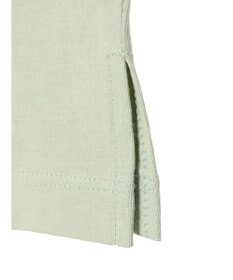 earth music&ecology フォルムスリーブ刺繍ロゴＴＥＥ