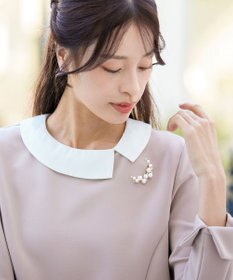 Tiaclasse フェイクパールムーンブローチ