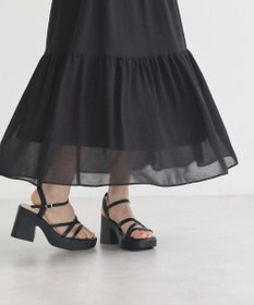 earth music&ecology ＳＥＴ２点フロッキードットブラウス＋スカート