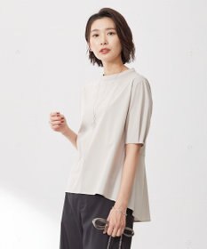 J.PRESS LADIES プレーティングジャージー ペプラム カットソー