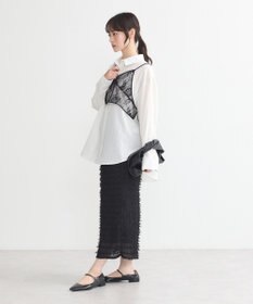 earth music&ecology ＳＥＴ２点レースビスチェ＋シャツ