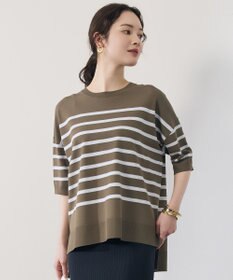 自由区 S クレープストレッチプルオーバー ニットⅡ