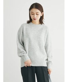 Green Parks ｆｕｗａっとメランジ前後差ニットプルオーバー