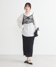 earth music&ecology ＳＥＴ２点レースビスチェ＋シャツ