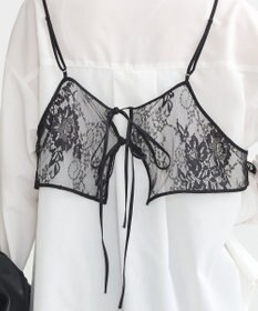 earth music&ecology ＳＥＴ２点レースビスチェ＋シャツ