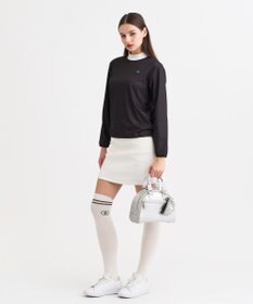 23区GOLF 【WOMEN】エアリージャージストレッチプルオーバー フェイクレイヤード