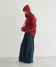 earth music&ecology モヘヤタッチケーブルニットプルオーバー