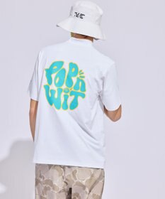 PW CIRCULUS 【MEN】POP＆WIT グラフィックモックネックT ゴルフ
