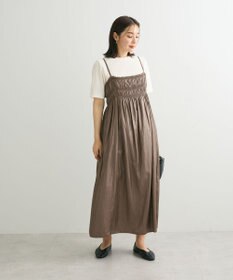 Green Parks レザー風キャミワンピース