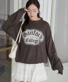 WEGO グラフィックニットBIGプルオーバー