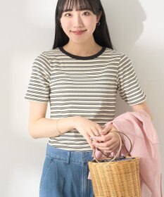 AMERICAN HOLIC リブ　５分袖トップス