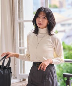 WEGO 【WEB限定/25年秋冬新作/洗濯OK/毛玉レス】タートルネックニット