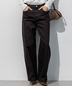 23区 【滝沢眞規子さん着用/VERY・Oggi掲載】23区DENIM ストレッチ ワイドパンツ ダークブラウン系