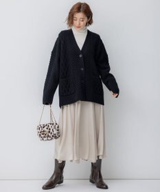 23区 【一部店舗限定/洗える】クレープシフォン フレア スカート