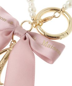 Maison de FLEUR イニシャルリボンパールチャーム